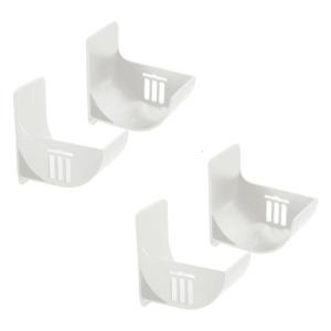 Four Pack Fashionable Bag Dispenser Adhesive Wall Mounted Storage Solution Convenient for Kitchens And Bathrooms