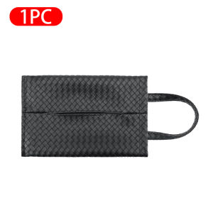 Universal Car Tissue Box Weave Tissue Storage Bag Car Seat Back Hanging Box