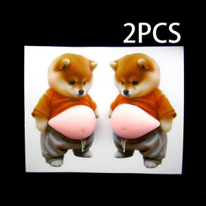3D Shiba Inu Stickers – Cute Orange Apparel Shiba Inu Stickers 3D Cute Chubby Shiba Inu (Design) Silicone Self-Adhesive