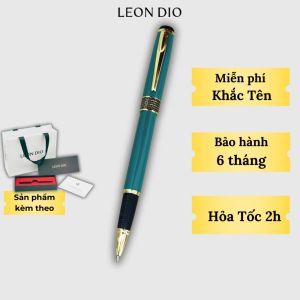 [GIFT SET] Bộ quà tặng sổ tay Bìa Còng Da Trơn A5 bút ký tên Leon Dio Primal Hive