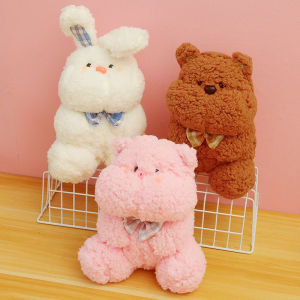 ZEEMIN Kawaii Animals Plush Toy Soft Stuffed Lovely Tiger Rabbit Frog Teddy Bear Plush Doll Home Decor Kids Girls Birthday Day Gifts