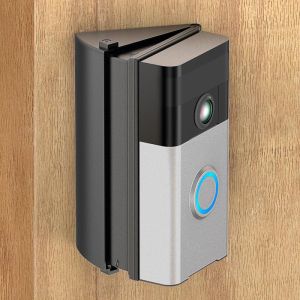KIMILAR No-Drill Adhesive Angle Doorbell Mount Compatible with Blink Doorbell Mount RlNG Video Doorbell Wired RlNG Video Doorbell Pro/Pro 2 30° to 55° Angled Doorbell Mounting Bracket Wedge