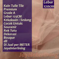 Kain tile tule tulle Premium Lebar 120cm. 
