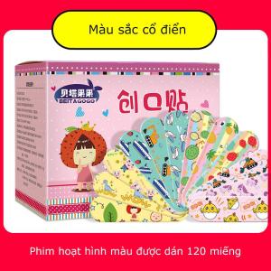 COMBO 120 miếng Băng dán cá nhân hàn quốc họa tiết dễ thương siêu dính chắc - chống thắm nước tốt