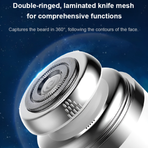 Mens Razor 2 In 1 Electric Shaver Mini Portable Razor Electric Nose Hair Trimmer USB Rechargeable Beard Trimmer Mini Portable Travel Razor