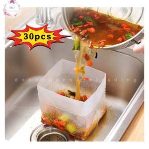 🇲🇾  [30pcs/bag]Drain Bag Self-standing Disposable Anti-clogging Garbage bag Thick Sink Filter Penapis Sinki 沥水袋自立加厚水槽过滤网残渣剩菜防堵塞厨余垃圾袋