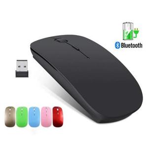Mouse Slim Bluetooth Wireless Magic Optical 4D Tanpa Kabel Pro Cell Mouse USB PC Laptop Computer