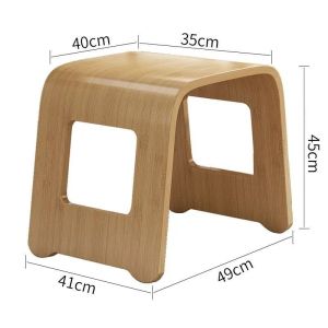 Sacesr Luxury Bamboo Stools Portable Living Room Aesthetic Chair Modern Home Interior Minimalist Footrest Room Decorative Furniture 9Q4T2