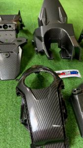 ชุดเฟรม คาร์บอน Msx SF ปี2016-2020 (เฉพาะรุ่นไฟหน้าเหลี่ยมเท่านั่น) คาร์บอน เคฟล่า ชุดสี มี 6 ชิ้น แถมสติ๊กเกอร์ Akana จัดส่งวันต่อวัน