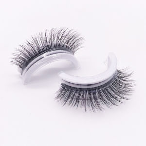 [One Pair] Glue-Free False Eyelashes/Self-Adhesive Eyelashes/Simulation Reusable Natural Style Warm Feeling Daily