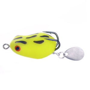 Umpan Pancing Mini Soft Frog 3cm/4.2g Katak Casting Soft Frog Lure Floating Bait 3D Eyes soft frog killer Top Water Fishing Lure With Sequins Umpan Ikan alat mancing