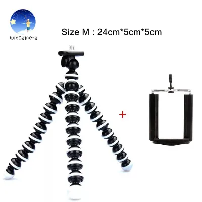 ขาตั้งปลาหมึก ขาตั้งมือถือ ขาตั้งกล้อง พร้อมหัวต่อ Octopus holder Tripod mobile holder Size M