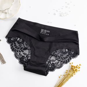 WOMENS WEAR FASHION SeemLess Lace Panty Ice Silky Comfy Lady Panties