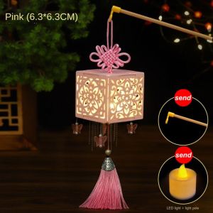 DYJKOUG mid autumn festival lantern 中秋节灯笼diy With LED Light DIY Mid-Autumn Lantern Chinese Style Mid-Autumn Festival Handmade Lanterns Portable Good Luck Photography Props