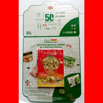 Lịch lốc 2026 bìa dài 70 cm rộng 39 cm lốc rộng 17 cm dài 24 cm