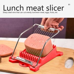 Stainless Steel 10 Wire Lunch Meat Slicer Multipurpose Food Slicer Cheese Slicer Kitchen Gadgets