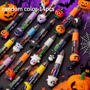 MYTHIS 14PCS Mini Size Cartoon Mini Pens Multi-Function Random Color 4-In-1 Pens Novelty Cartoon Design Party Favors Pens For Parties