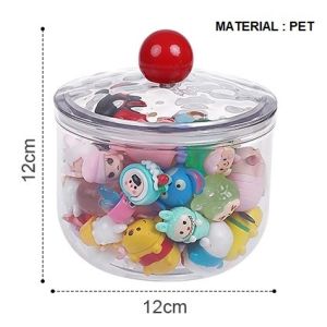 Pop Bean Storage Box Display Organizer Transparent Large Capacity Stackable Waterproof Pop Mart Dustproof 萌粒收纳盒带盖透明防尘
