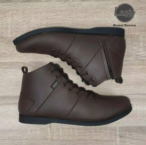 Sepatu Kasual Resmi Pria Sleting Resleting Zipper Praktis Kantor Karyawan Guru Formal Lavio Kenzi
