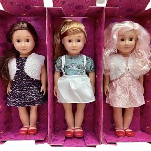 18 n Girl Simulated Doll Doll Full Body Vinyl 3D Glass Eyes Blink Doll Toy