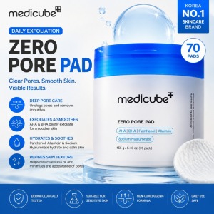 Medicube Zero Pore Pad | Pore Shrinking Toner | Blackheads | AHA | Sebum