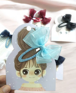 Set 2 kẹp tóc nơ voan cao cấp xinh xắn cho bé gái kẹp tóc handmade.