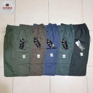 [VQ] Quần short túi hộp lửng nam trung niên chất si lưng thun co giãn from rộng thoải mái từ 50-79kg