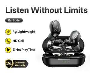Wireless Earbuds Bluetooth 6.0 TWS Earphone | HiFi Stereo Deep Bass | HD Mic | Low Latency Gaming | IPX6 Waterproof | 30H Battery | Type-C Fast Charge