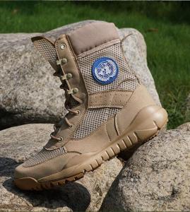 Smiler COD1 Mens WHtf Black Desert Combat BootsTactical Military  BootsLace up Outdoor Mens Boots Lightweight Ankle Work Summer Boots (BlackTan)