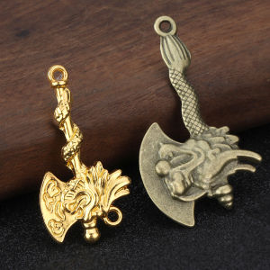 เครื่องประดับ เส้นเรียบลื่น การแสวงหาความมั่งคั่งและความมีชีวิตชีวา จี้ วัสดุโลหะ ย้อนยุคจีนใหม่