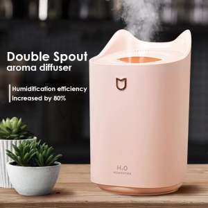 Aldawaar Pelembap Udara Pembuat Kabus Rumah Pewangi ( Cup Purifier Aroma USB Air Humidifier Scent Diffuser Color LED Light Mist Maker ) 12W7