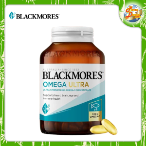 [NEW] Blackmores Omega Ultra Strength Fish Oil 60 Capsules | 4X Concentrated Omega-3 | Brain & Heart Support | Nervous System