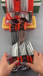AE Bộ cờ lê lục giác bán chạy có đầu bi thép chrome vanadium dụng cụ sửa chữa đa năng.