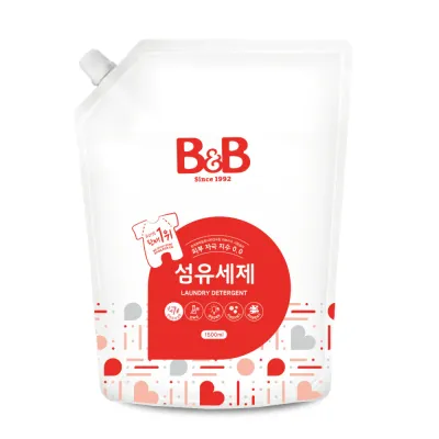 B&B Korea Baby Laundry Detergent Skin Protection | Fabric Softener (Jasmin) | Stain Remover