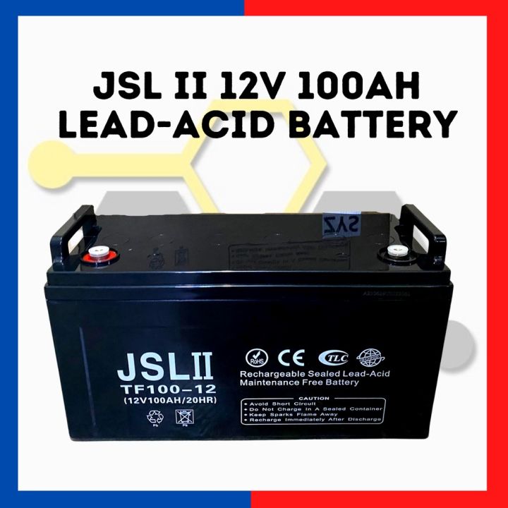 JSL II 12V 100AH Sealed Lead-Acid Battery | Lazada PH