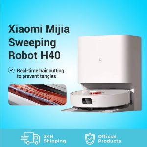 Robot hút bụi lau nhà Xiaomi Mijia H40 D101CN Vacuum Mop - Trang bị chổi cắt tóc rối tiện lợi