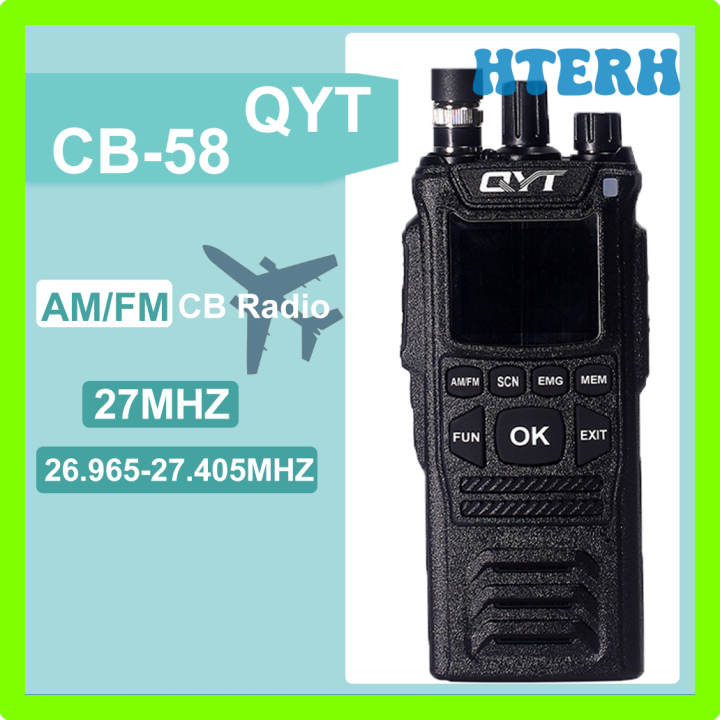 Hterh Qyt Cb Walkie Talkie Am Fm Mhz Cb Radio W Channels Mah Handheld Radios