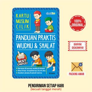 Flashcard Anak Islam Kartu Muslim Cilik Panduan Praktis Wudhu & Shalat