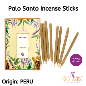 SI Palo Santo Incense Stick 4inch 100% Pure Ingredients Purify Negative Energy