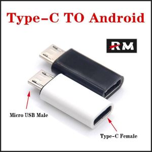 【12 ABS Styles】Type-C to Micro USB to Lightnig to Type C to Micro Adapter compatible for Android Converter Data Sync Charging Cable Connector