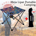 Portable Folding Table Meja Lipat Kain Outdoor Indoor Camping Gunung. 