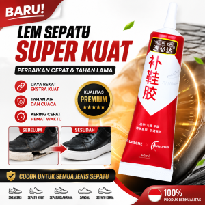 TERLARIS!!! Lem Sepatu Super Kuat Tahan Air 60 Ml /Lem Serbaguna Super Kuat/ Lem Besi Super Kuat/Lem Besi/LEM PERBAIKAN SEPATU SUPER KUAT/Lem Sepatu Super Rekat Tahan Air/Lem Perbaikan Sepatu Kuat Tahan Air/Lem Perbaikan Serbaguna Tahan Air/COD