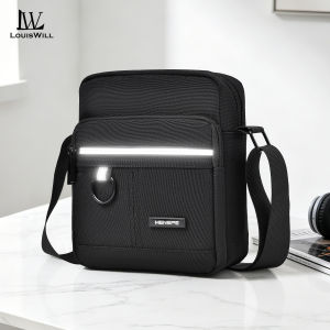 LouisWill Mens Shoulder Bag Fashion Messenger Bag Phone Bag Travel Bag Business Bag Large Capacity Cross Body Bag Lightweight Casual Bag Leisure Sport Street Bag Sling Bag for Men Crossbody Bag for Men Mens Shoulder Bag