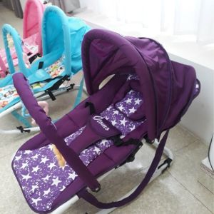 GHẾ RUNG CHO BÉ tặng kèm thú treo đồ chơi ngộ nghĩnh phù hợp với bé sơ sinh đến 2 tuổi