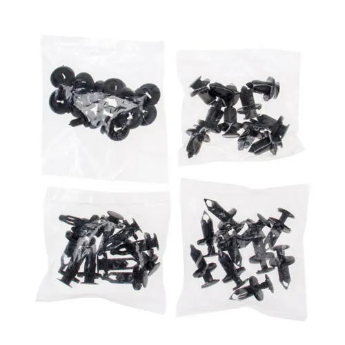 Carbole 40-Piece Universal Push Pin Rivet & Trim Clip Assortment Kit – Bumper, Fender, Splash Guard