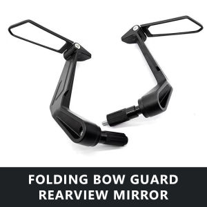 SEAMETAL Motorcycle Rearview Mirror Motorbike Handlebar Grip Control Rearview Mirror Angle Adjustable Safety Driving