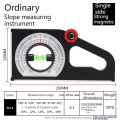 Slope gradient ruler/magnetic inclinometer/goniometer/angle measuring tool/gradient measuring instrument. 