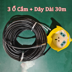 【FREESHIP】Ổ cắm điện ngoài trời chống nước kèm 5m/10m/20m/30m dây dẫn công suất lớn an toàn khi sử dụng