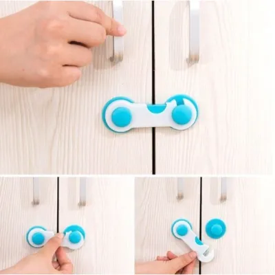 Ecoplanet #1pc/ 3pcs Baby Safety Cabinet Lock Plastic Home Door Drawer Lock Kids Protect Wardrobe Cabinet Catch Adhesive Plastic Home Door Drawer Lock Kids Protect Wardrobe Cabinet