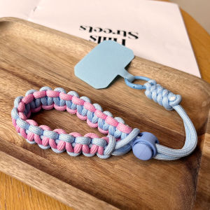 [2025 NEW] BlueWow Handwoven adjustable mobile phone universal lanyard wrist strap Phone Strap Short Wrist Metal Ring Reinforced AntiLoss Strap Clip Style Phone Case Universal Strap Woven